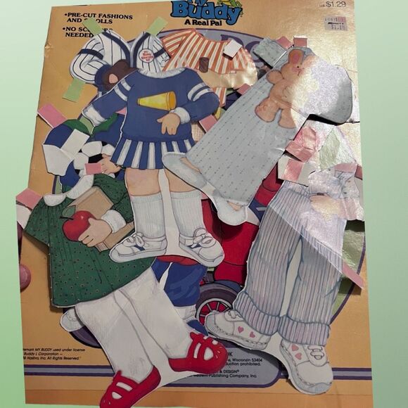 Vintage 1986 Golden Book My Buddy & Little Sister Paper Doll Set - Picture 5 of 6